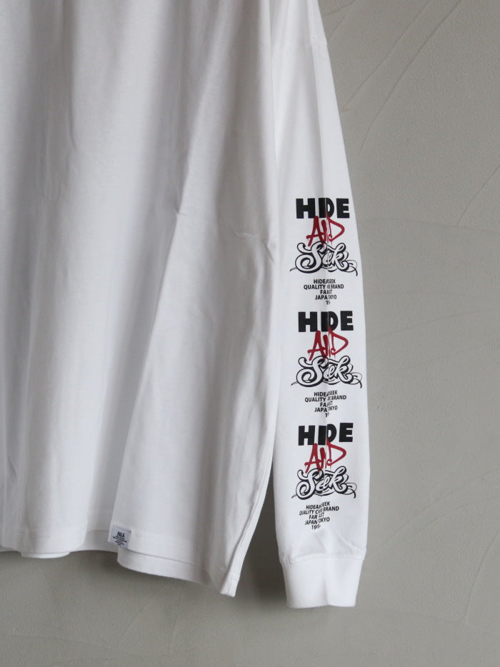 HIDEANDSEEK / AND ロゴ 長袖 Tシャツ(26AW) / HT-080626