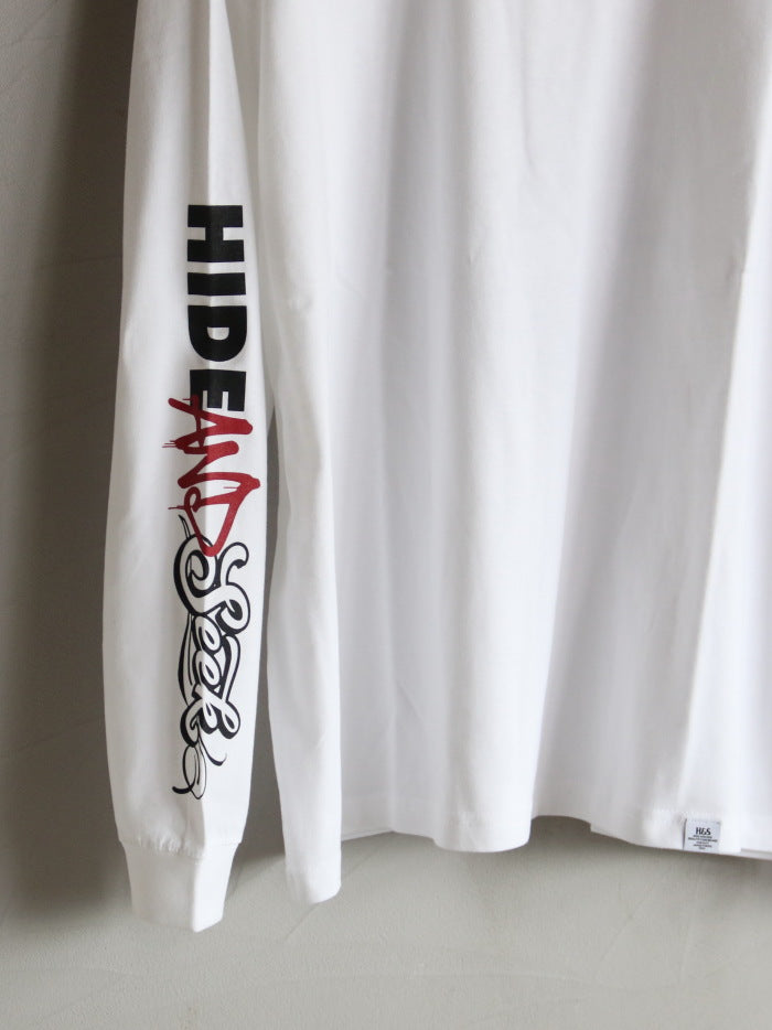 HIDEANDSEEK / AND ロゴ 長袖 Tシャツ(26AW) / HT-080626