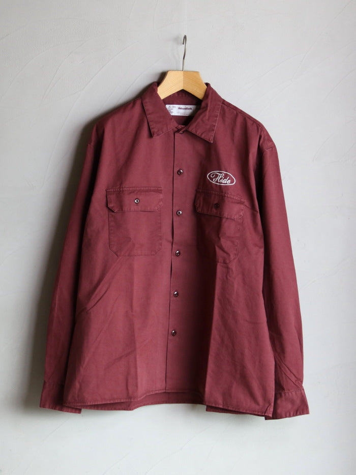 HIDEANDSEEK / Work L/S Shirt ロゴ 長袖 シャツ(26AW) / HS-080426