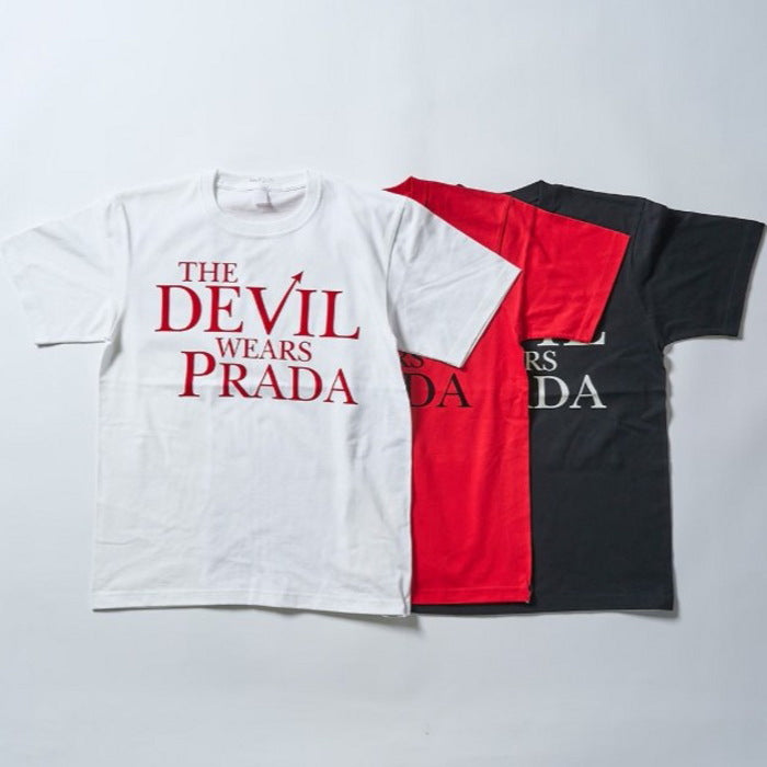 ジャクソンマティス コラボ Tシャツ JACKSON MATISSE プラダを着た悪魔 ロゴ T シャツ LOGO Tee ホワイト/ブラック/レッド 3色展開 2026秋冬新作