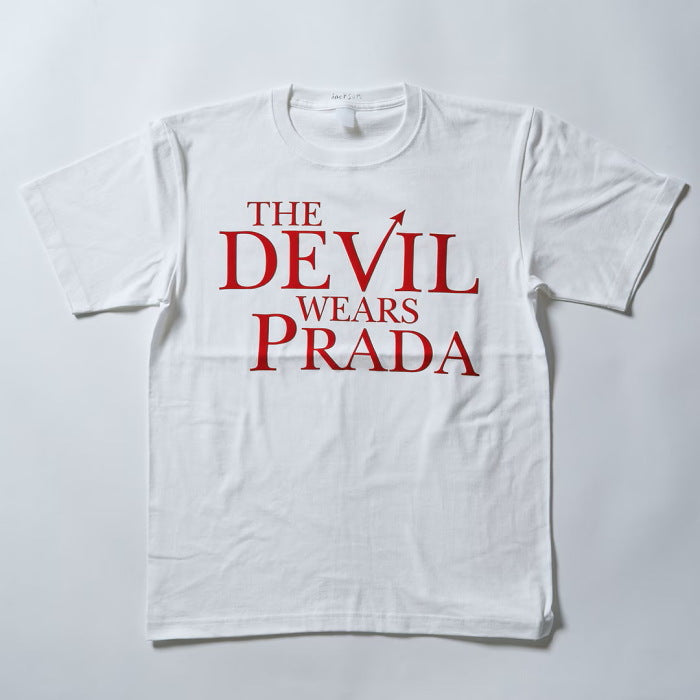 ジャクソンマティス コラボ Tシャツ JACKSON MATISSE プラダを着た悪魔 ロゴ T シャツ LOGO Tee ホワイト/ブラック/レッド 3色展開 2026秋冬新作
