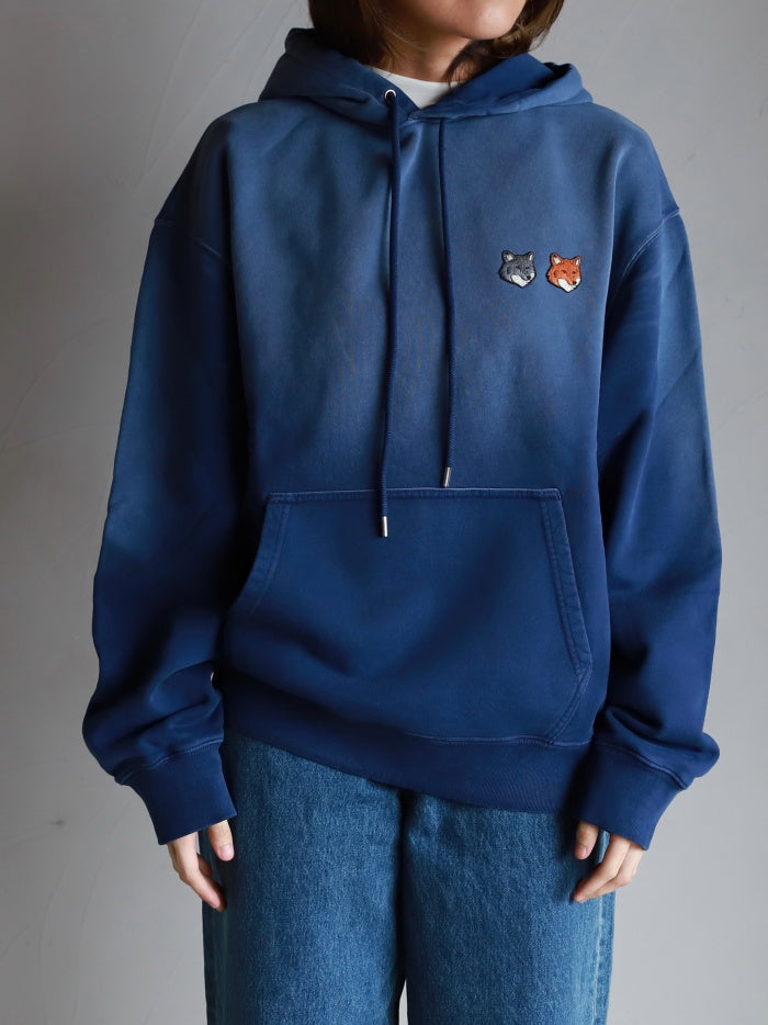 MAISON KITSUNE / ダブル フォックスヘッド フェード コンフォート フーディー /