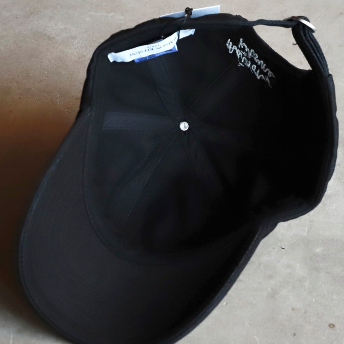 メゾンキツネ キャップ MAISON KITSUNE ダブル フォックスヘッド キャップ Dou ble Fox Head Cap ブラック Anthracite 2026秋冬新作【mruah11ww0096】