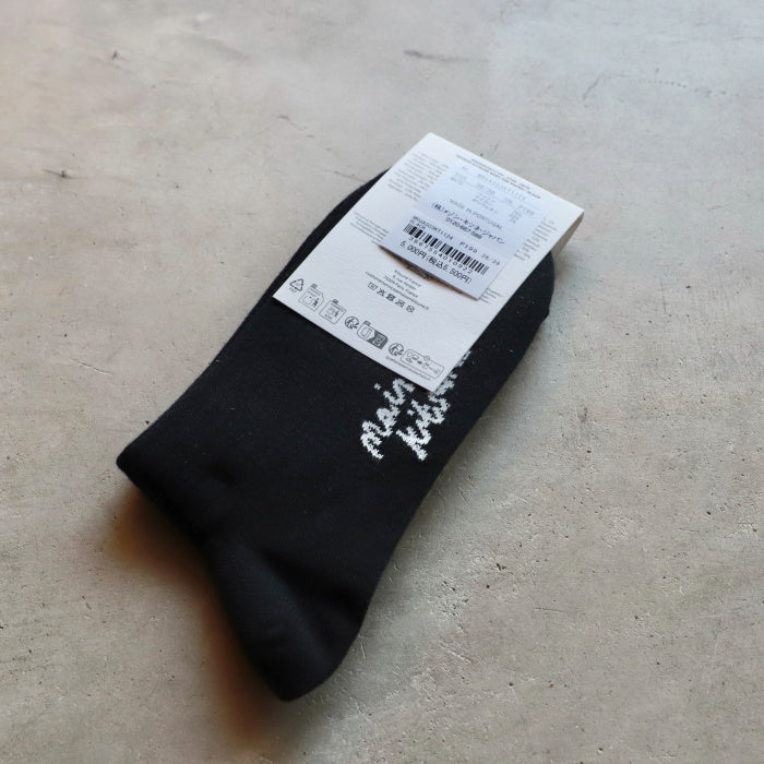 メゾンキツネ 靴下 ソックス ユニセックス MAISON KITSUNE ベイビー フォックス ソックス Baby Fox Socks ブラック Black 2026秋冬新作【mruas03kt1124】