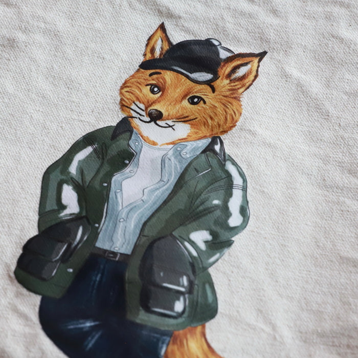メゾンキツネ バッグ トート MAISON KITSUNE ウィークエンド フォックス トートバッグ WEEKEND FOX TOTE エクリュ 2026秋冬新作【mrubt04ww9042】