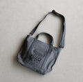メゾンキツネ バッグ MAISON KITSUNE プロフィール フォックス スモール トー ト PROFILE FOX SMALL TOTE BAG ウォッシュブラック Washed black 2026秋冬新作【mrubt13wd4032】