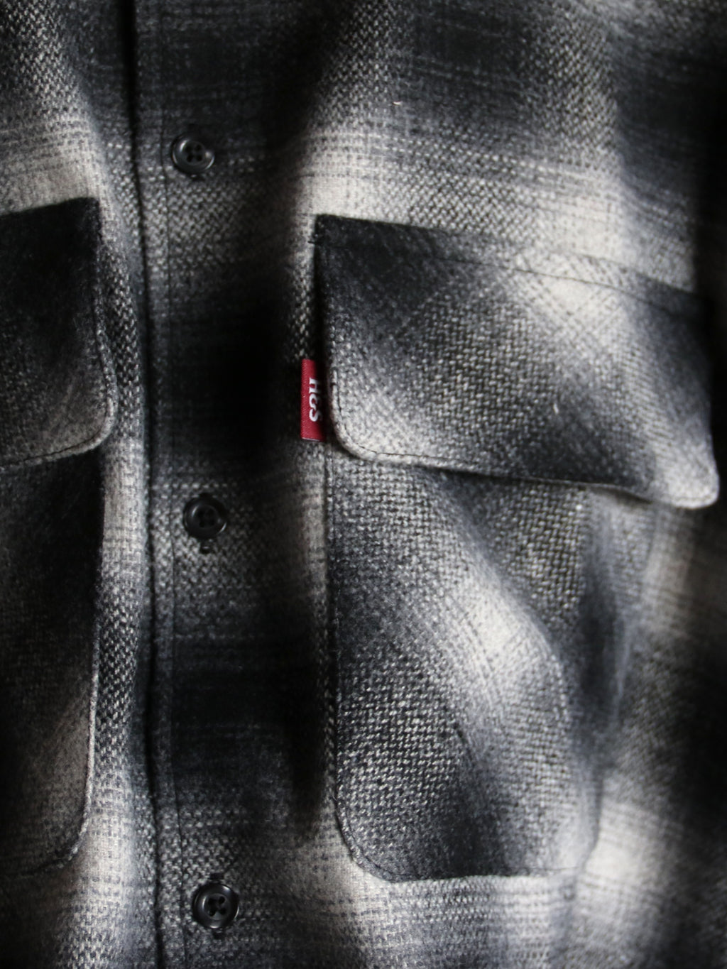 Hide and Seek / Wool Ombre Check L/S Shirt (26AW) / HS-100626