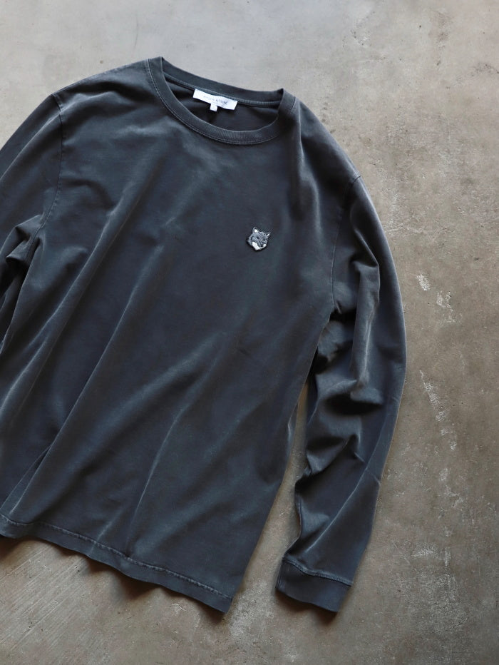 MAISON KITSUNE / フォックスヘッド フェード コンフ ォート 長袖 Tシャツ / pm00119kjbit7