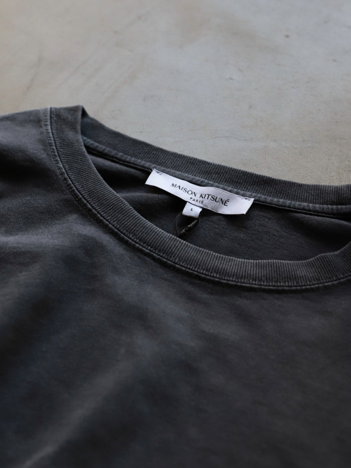 MAISON KITSUNE / フォックスヘッド フェード コンフ ォート 長袖 Tシャツ / pm00119kjbit7