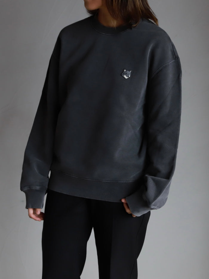 Maison Kitsune / フォックスヘッド フェード コンフォート スウェットシャツ / pm00304kmbit4