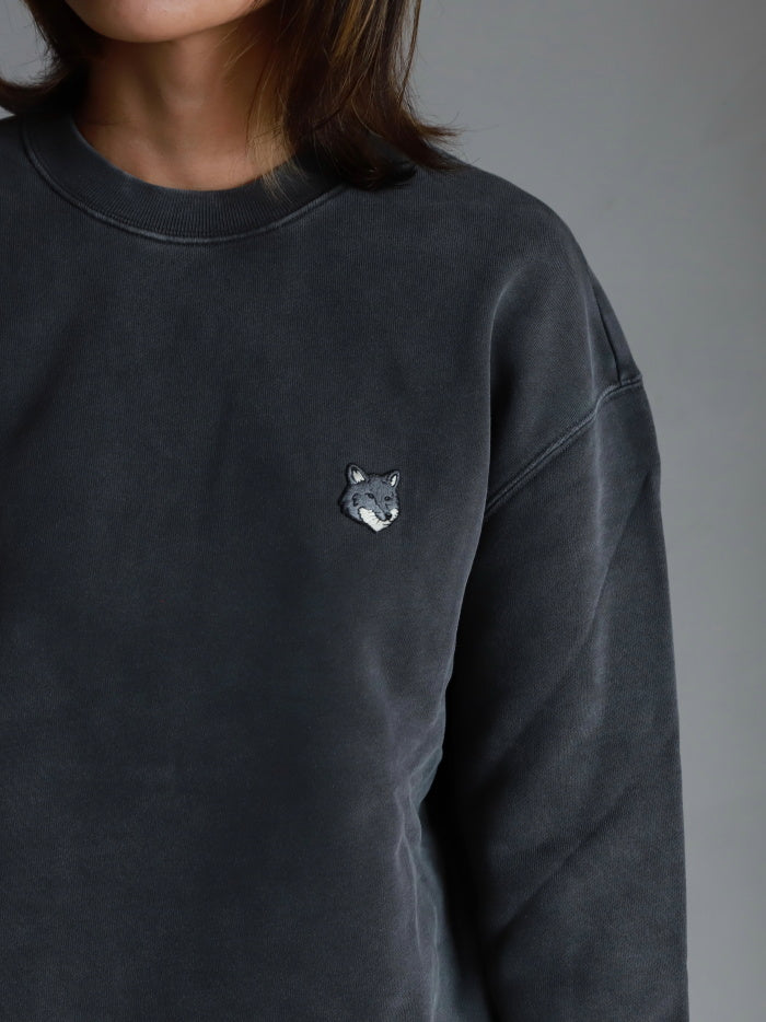 Maison Kitsune / フォックスヘッド フェード コンフォート スウェットシャツ / pm00304kmbit4