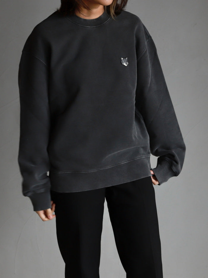 Maison Kitsune / フォックスヘッド フェード コンフォート スウェットシャツ / pm00304kmbit4