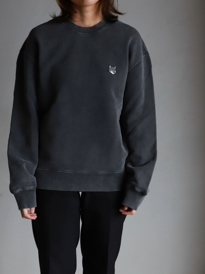Maison Kitsune / フォックスヘッド フェード コンフォート スウェットシャツ / pm00304kmbit4