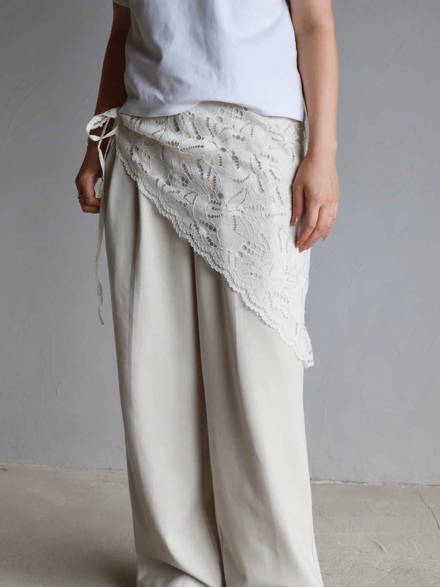 【9月中旬お届け予定】GOODAYS / レース ドット ラップスカート 3WAY /  gdsk01